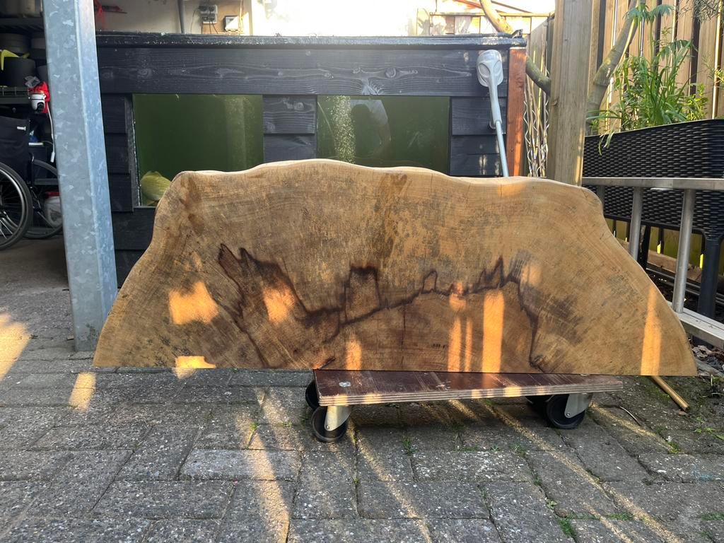 Massief mango houten blad, Ophalen of Verzenden, Zo goed als nieuw, Ovaal