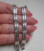 Prachtig zilveren massief collier nr.884, Sieraden, Tassen en Uiterlijk, Kettingen, Verzenden, Zo goed als nieuw, Zilver, Zilver