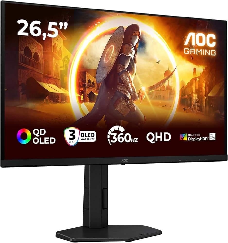AOC Q27G4SDR – 26.5" QD-OLED Gaming Monitor – 360Hz – QHD, Computers en Software, Monitoren, K&N Elektronica, Refurbished, Overige typen