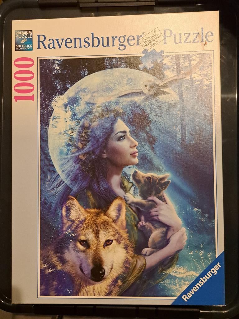 Ravensburger puzzel wolven 1000 stukjes, Ophalen, 500 t/m 1500 stukjes, Zo goed als nieuw, Legpuzzel