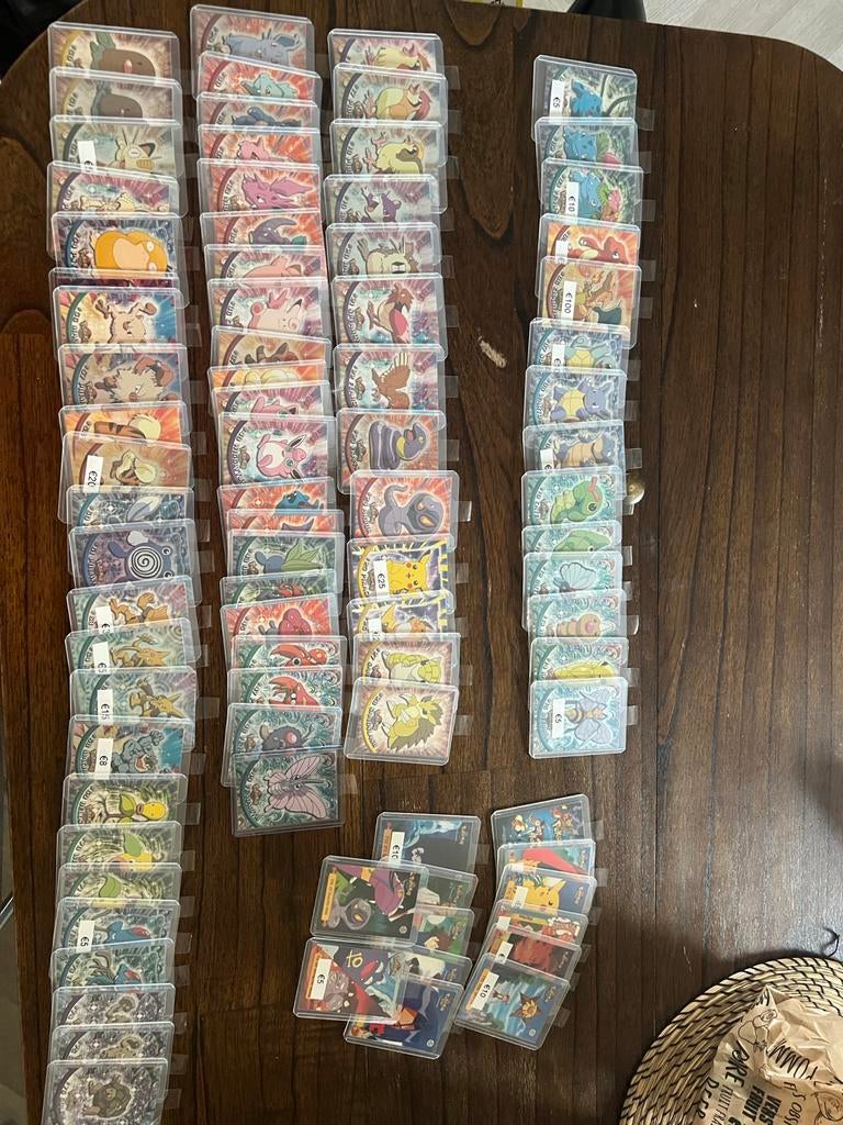 Pokémon Topps kaarten, Ophalen of Verzenden, Zo goed als nieuw, Meerdere kaarten, Foil