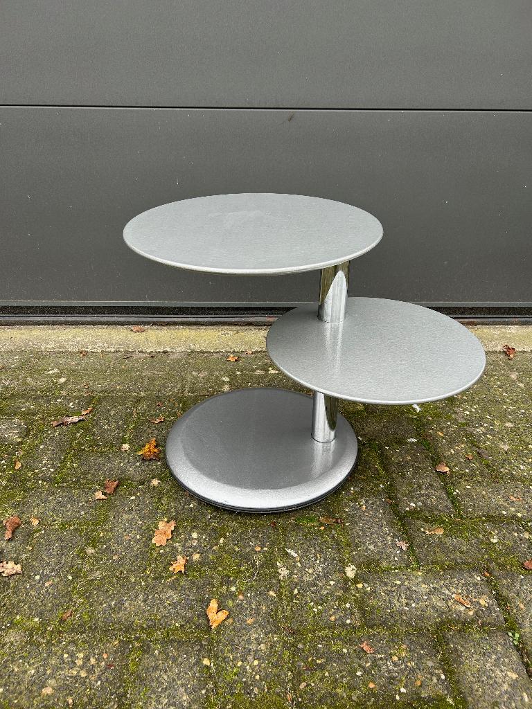 Leolux Cyclo bijzettafel, Huis en Inrichting, Tafels | Bijzettafels, Minder dan 55 cm, Gebruikt, Rond, Leolux
