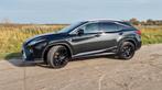 Lexus RX 450h Hybrid 313pk F-Sport AWD 2019 Zwart Rood Leder, Auto's, USB, Zwart, 2000 kg, 138 €/maand