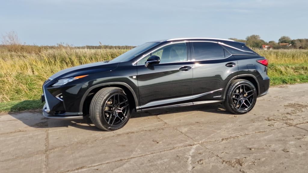 Lexus Rx 450h Hybrid 313pk F-Sport Awd 2019 Zwart Rood Leder 2019
