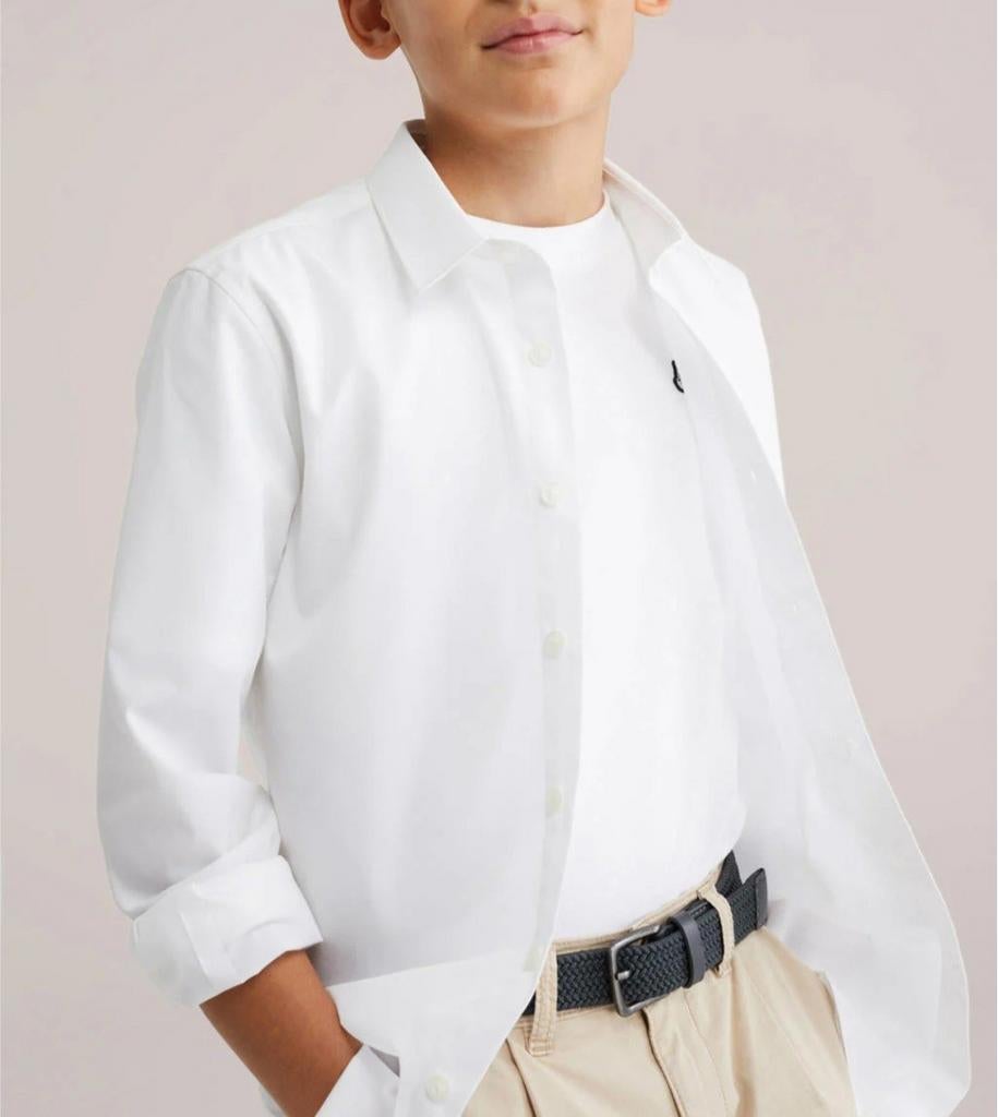 Mooi wit overhemd jongens maat 170/176, Kinderen en Baby's, Kinderkleding | Maat 170, Overhemd of Blouse, Nieuw, Ophalen of Verzenden