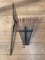 Vintage Pijlen en Boog Set met Pijlenhouder, Ophalen, Gebruikt, Overige typen