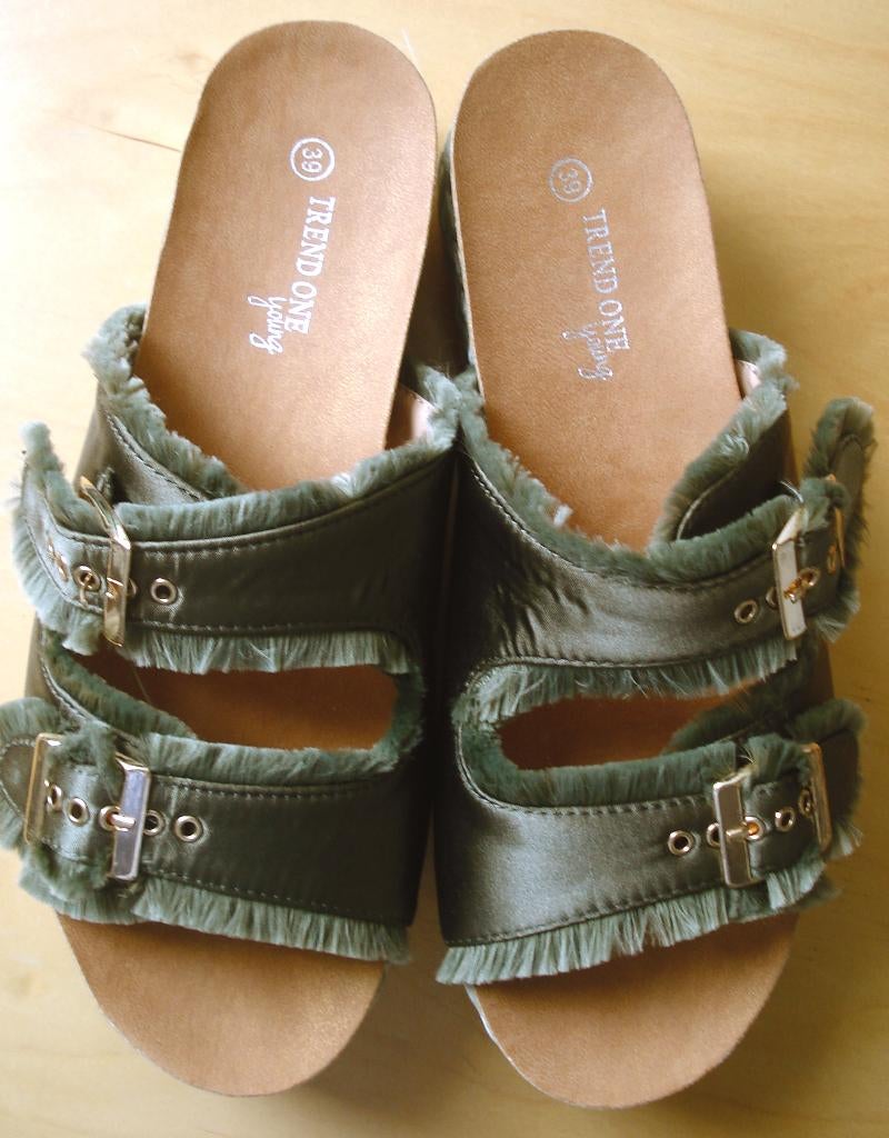 TREND ONE 🌞 sleehak sandalen maat39, Kleding | Dames, Schoenen, Verzenden, Sandalen of Muiltjes, Groen, Trend One