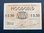 Noodgeld Hattem 2,50 gulden 1940, Postzegels en Munten, Bankbiljetten | Nederland, Ophalen of Verzenden, 2½ gulden, Los biljet