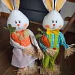 Paasdecoratie man en vrouw paashaas haas hazen Easter bunny, Diversen, Pasen, Ophalen, Zo goed als nieuw