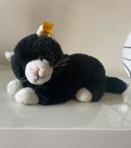 Steiff zwarte kat met label in oor. 1960, Ophalen of Verzenden, Zo goed als nieuw
