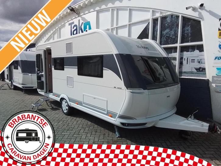 Hobby De Luxe 495 UL model 2026, Caravans en Kamperen, Caravans, Bedrijf, tot en met 4, 1000 - 1250 kg, Rondzit, Hobby, 2 aparte bedden