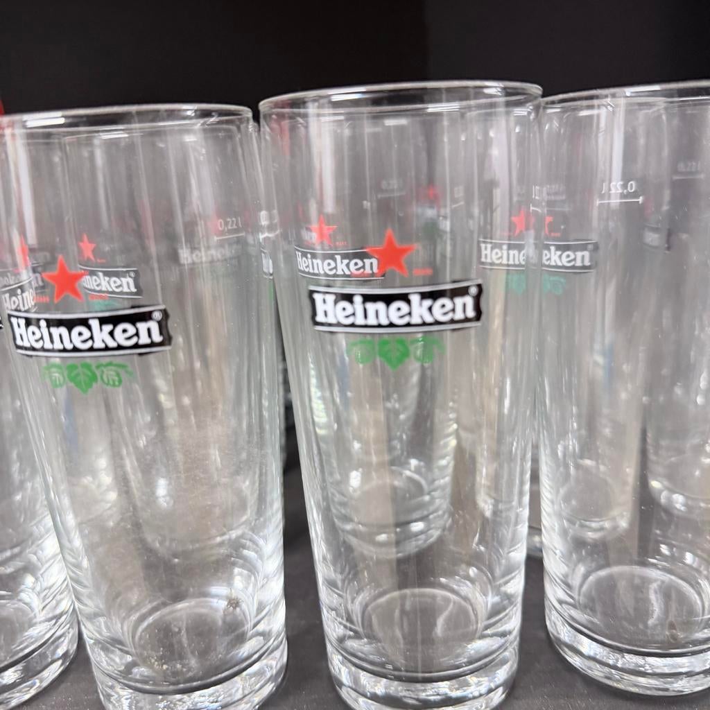 Heineken fluitjes 0,22 l, Ophalen of Verzenden, Gebruikt