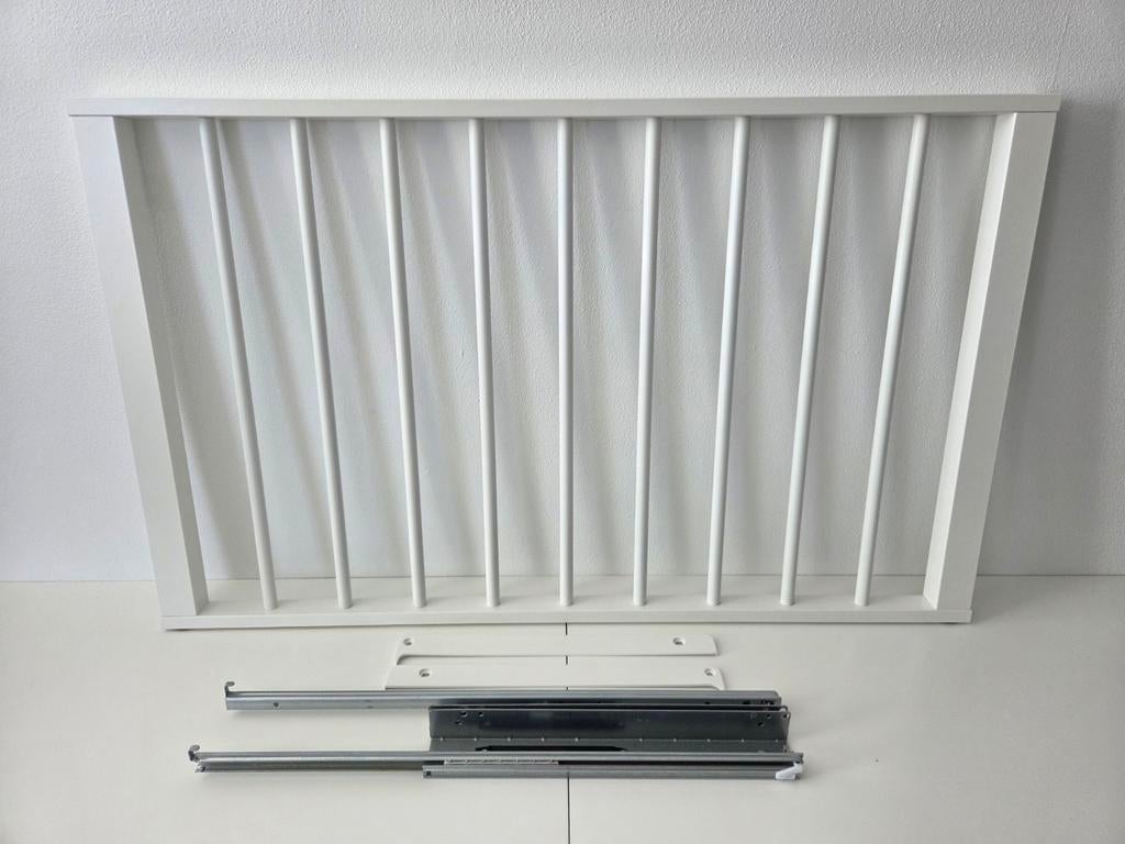 Ikea Komplement uittrekbare broekhanger wit 100x58cm, Ophalen, Gebruikt, Overige materialen, 50 tot 100 cm