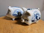 Delfts blauwe spaarvarkens, Ophalen of Verzenden, Zo goed als nieuw, Steen, Aardewerk of Keramiek, Dier