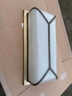 lampenkap glas in lood, Gebruikt, Wit, Ophalen of Verzenden, Retro