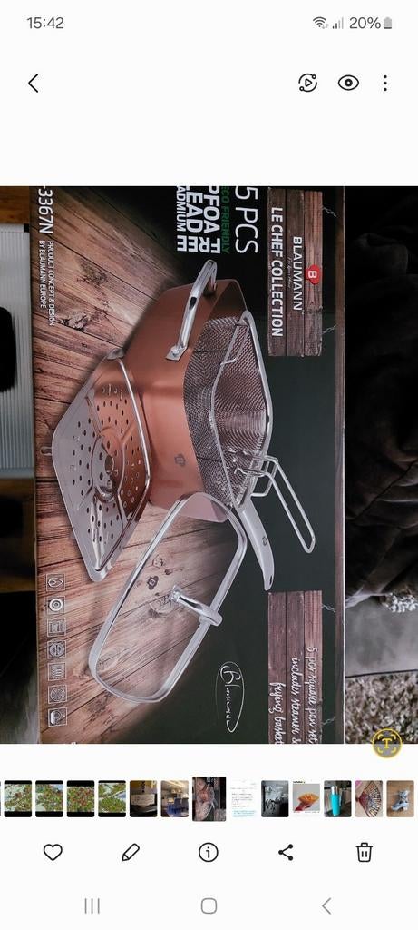 Blaumann Le Chef Collection 5-delige pan set, Ophalen, Pannenset, Keramische plaat, Nieuw