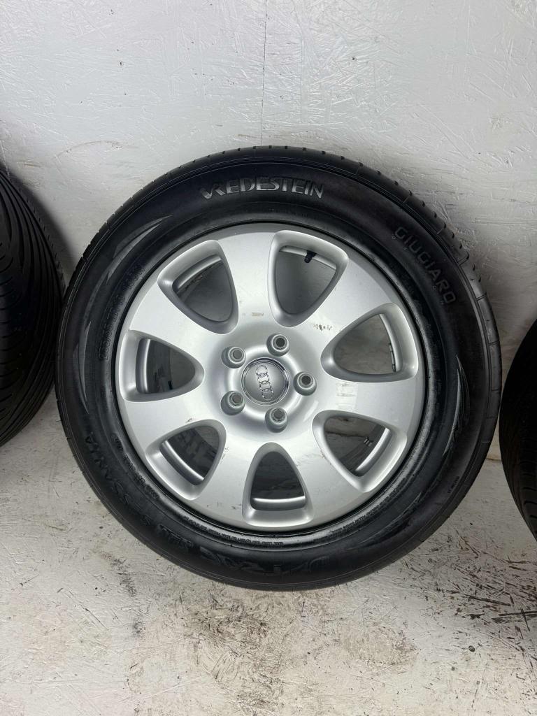 Originele Audi Q7 touareg Cayenne velgen 18" 5x130 zomerset, Niet ingevuld, 18 inch, Gebruikt, 255 mm