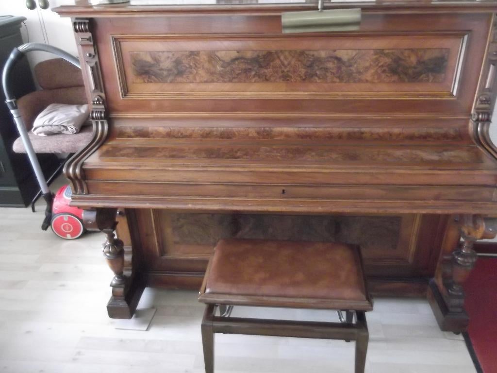 Piano Beroux Böhme Sohn Gera, Muziek en Instrumenten, Piano's, Ophalen, Gebruikt, Bruin, Piano