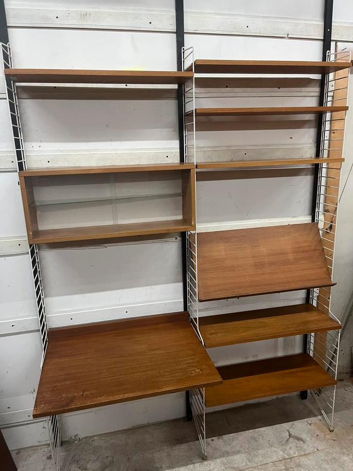 Nisse String systeem vintage retro midcentury Zweden €845, Huis en Inrichting, Kasten | Stellingkasten