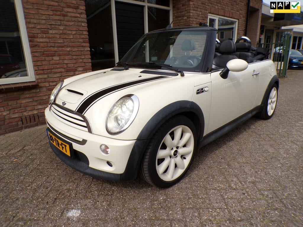 Mini Mini Cabrio 1.6 Cooper S Chili Leder / Navi, Auto's, Mini, Voorwielaandrijving, Gebruikt, Zwart, 4 cilinders