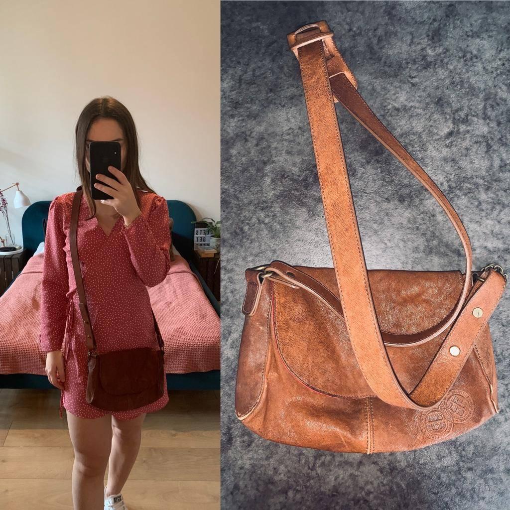 Bruin schoudertas van het merk IKKS., Overige merken, Bruin, Verzenden, Zo goed als nieuw