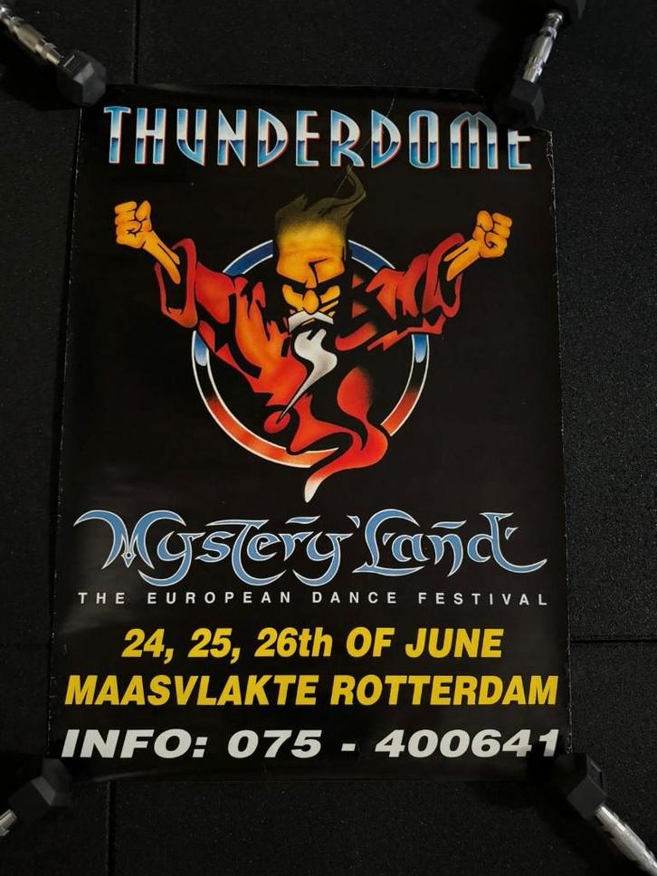 Mysteryland / Thunderdome Poster – 1994 (Hardcore/ Gabber), Verzamelen, Posters, Gebruikt, Film en Tv, A1 t/m A3, Ophalen