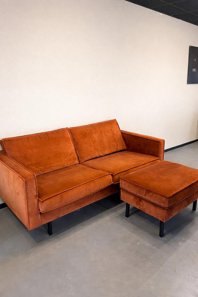 Bank en hocker BePureHome Rodeo, Ophalen, Gebruikt, Driepersoons, 75 tot 100 cm