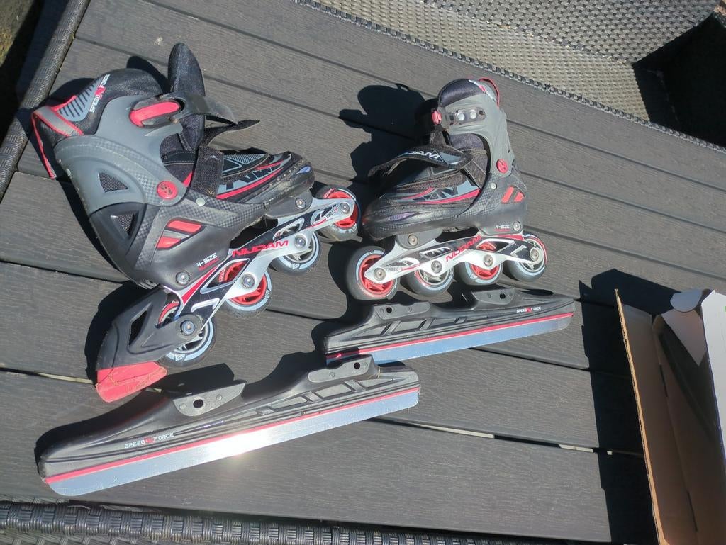 Nijdam Combinoren Schaatsen/Skeelers Maat 33-36, Sport en Fitness, Schaatsen, Ophalen, Gebruikt, Combinoren, Nijdam