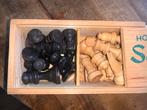 Homas Schaakspel Staunton A - Houten Schaakstukken, Hobby en Vrije tijd, Gezelschapsspellen | Overige, Een of twee spelers, Ophalen of Verzenden