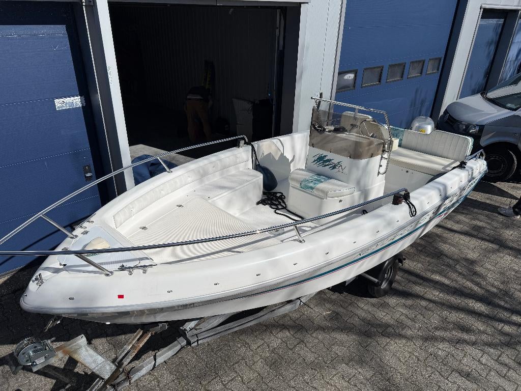 Sessa Key Largo 16ft 480x205cm Honda 50pk, Watersport en Boten, Ophalen, Gebruikt, Minder dan 70 pk, 3 tot 6 meter