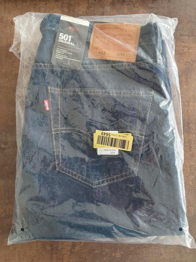 501 Levi's Original Jeans W33 / L34 One Wash - Blauw, Kleding | Heren, Spijkerbroeken en Jeans, Ophalen, Blauw, Nieuw, W33 - W34 (confectie 48/50)