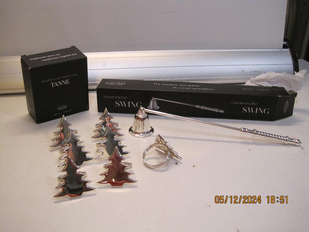 edzard kerst servetringen kaarsen dover in 1 koop (322), Diversen, Kerst, Ophalen of Verzenden, Nieuw