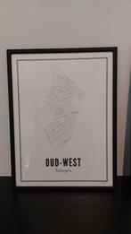 WIJCK Nijmegen - Oud-West Poster + lijst 30x40, Ophalen, Met lijst, A1 t/m A3, Overige onderwerpen