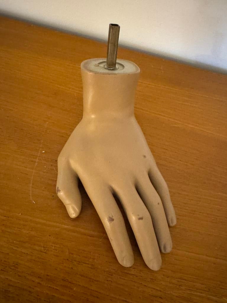 Vintage heren hand van etalagepop, Ophalen of Verzenden, Huis en Inrichting