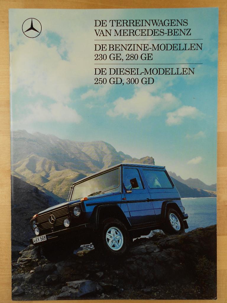 Mercedes G-Klasse W460 Brochure 1988 G230 G250 G280 G300, Zo goed als nieuw, Mercedes-Benz, Mercedes, Ophalen of Verzenden