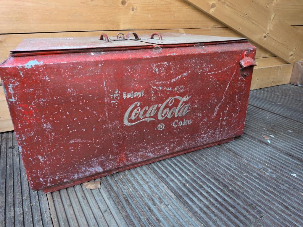 Vintage Coca Cola koelbox - Authentieke kist, Ophalen