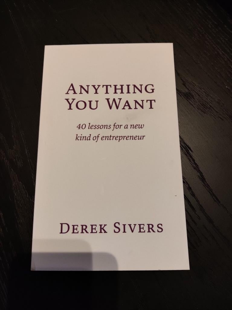 Anything You Want - Derek Sivers, Boeken, Ophalen of Verzenden
