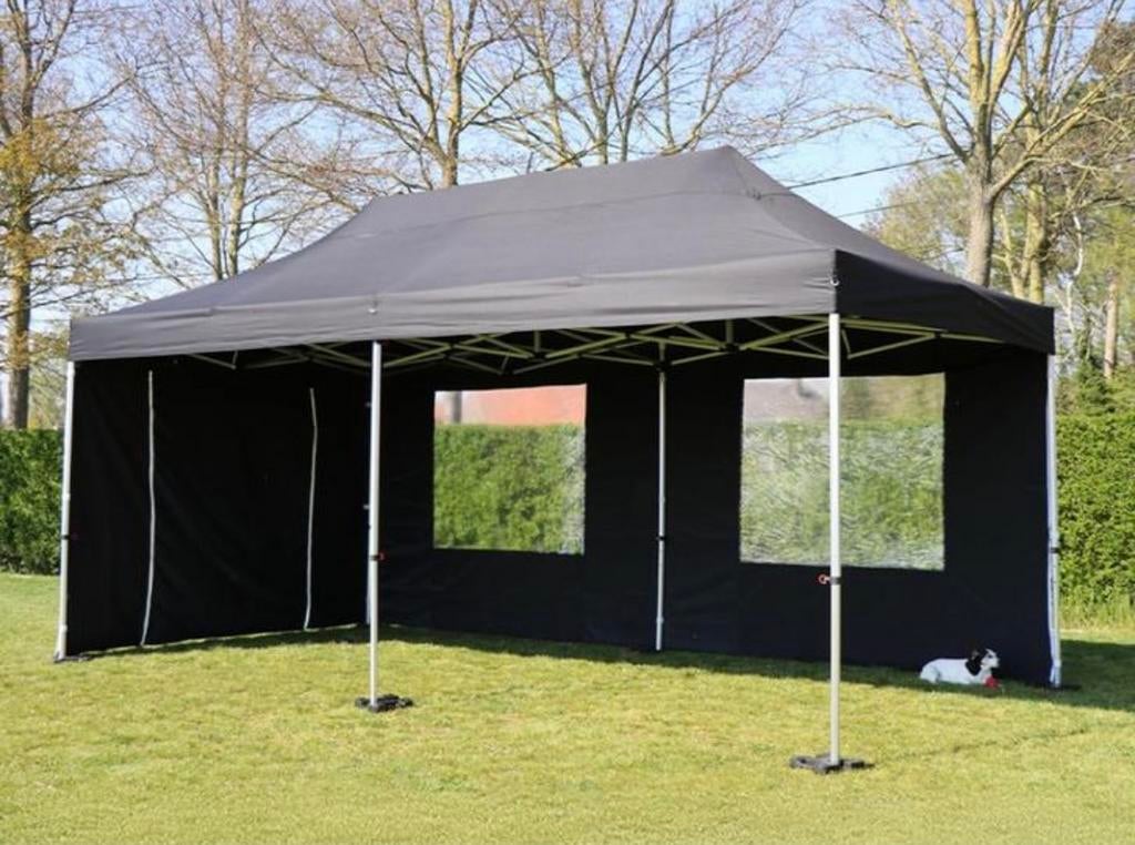 Te huur professionele easy up partytenten popup biertafel, Ophalen of Verzenden, Zo goed als nieuw, 5 tot 8 meter