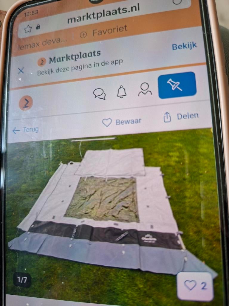 Zijwand King side Obelink 250 in tas, Caravans en Kamperen, Caravan accessoires, Ophalen of Verzenden