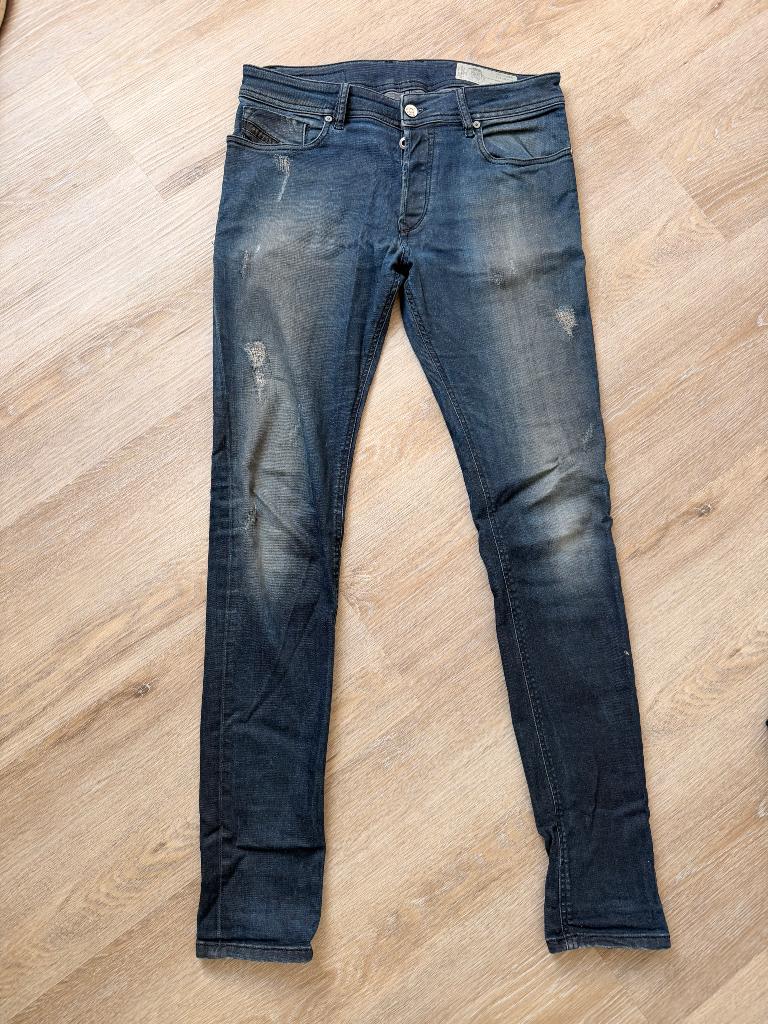 Diesel spijkerbroek  Slinker W30 L32, Kleding | Heren, Spijkerbroeken en Jeans, Diesel, Blauw, W32 (confectie 46) of kleiner, Ophalen of Verzenden
