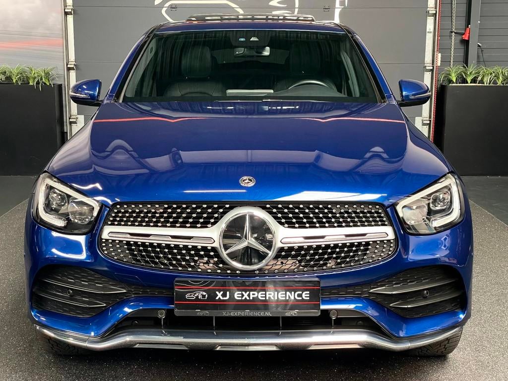 Mercedes-Benz GLC-klasse Coupé 200d AMG-LINE GLASDAK BTW, Auto's, Automaat, Achterwielaandrijving, Gebruikt, Blauw