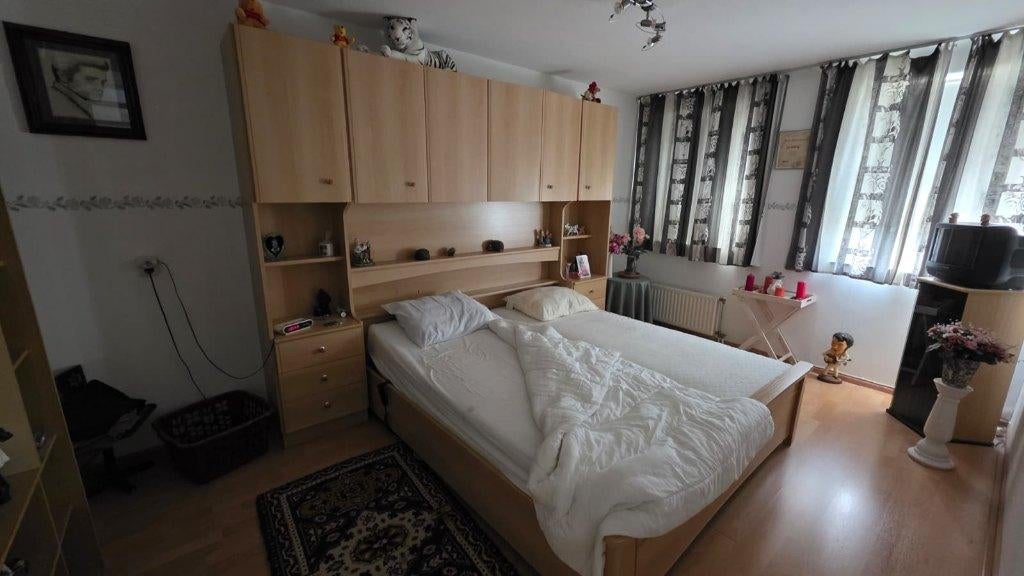 tweepersoonsbed met ombouw, Huis en Inrichting, Slaapkamer | Bedden, Ophalen, Zie foto, Gebruikt, Tweepersoons