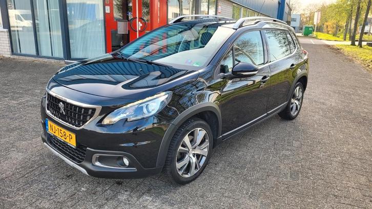 Peugeot 2008 1.2 VTI 82kw 2017 Zwart met slechts 82xxxkm nap, Auto's, Peugeot, Bedrijf, ABS, Airbags, Airconditioning, Alarm, Android Auto