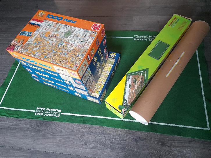 Jan van Haasteren puzzels, Hobby en Vrije tijd, Denksport en Puzzels, Zo goed als nieuw, Legpuzzel, Meer dan 1500 stukjes, Ophalen of Verzenden
