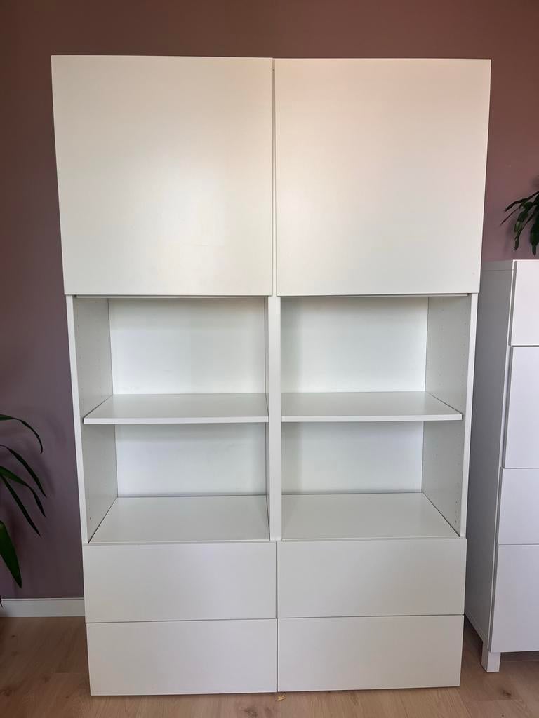 IKEA Besta kast (mat wit), Ophalen, Gebruikt