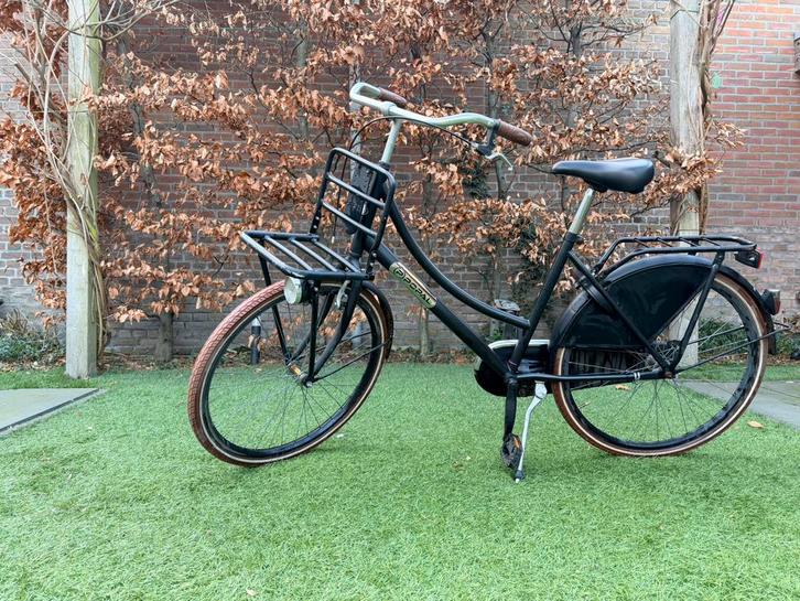 Popal transportfiets, 28 inch. Zwart., Fietsen en Brommers, Fietsen | Meisjes, Gebruikt, Handrem, Ophalen