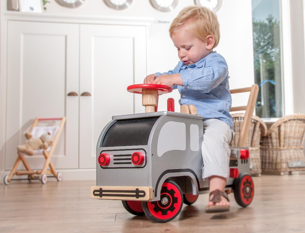 Houten loopwagen constructie XL, Kinderen en Baby's, Kraamcadeaus en Geboorteborden, Nieuw, Kraamcadeau, Ophalen of Verzenden