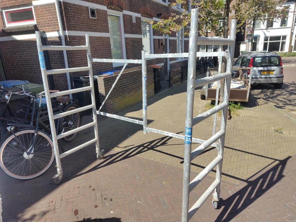 Alumexx FS 75 kamersteiger / vouwsteiger / rolsteiger, Ophalen, Gebruikt, Rolsteiger of Kamersteiger, Minder dan 2 meter