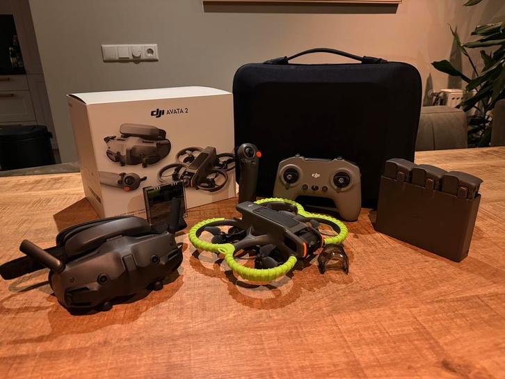 DJI Avata 2 Fly More Combo super compleet!!, Audio, Tv en Foto, Drones, Zo goed als nieuw, Ophalen