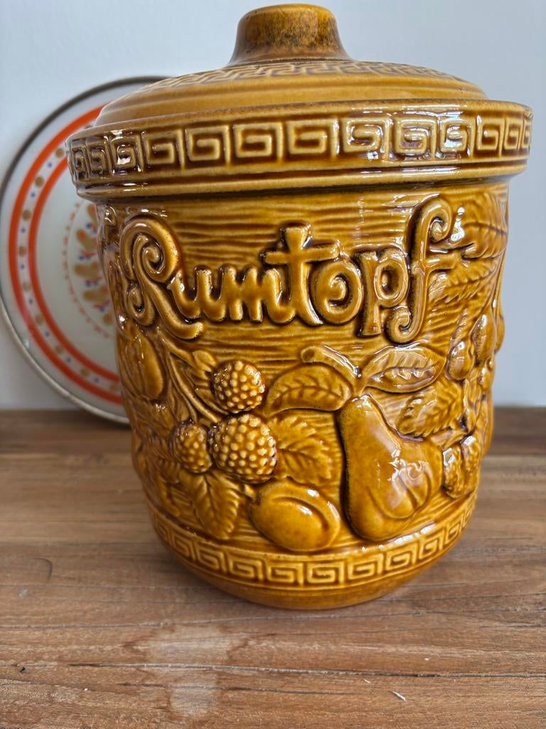 Vintage keramiek rumtopf Carstens Tonnieshof 7282-5L, Ophalen of Verzenden